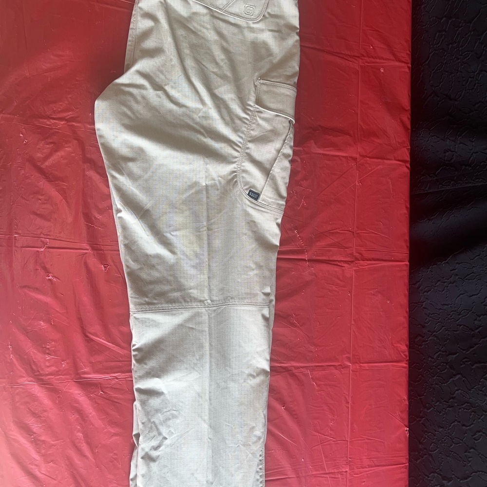 5.11 Tactical Light Tan Cargo Pants - Picture 6 of 10